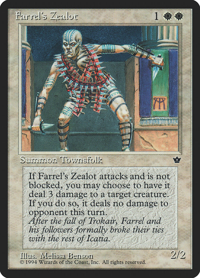 Farrel's Zealot (Melissa A. Benson) [Fallen Empires] | Good Games Cannington