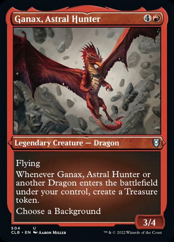 Ganax, Astral Hunter (Foil Etched) [Commander Legends: Battle for Baldur's Gate] | Good Games Cannington