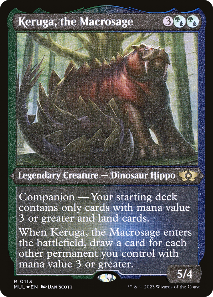 Keruga, the Macrosage (Foil Etched) [Multiverse Legends] | Good Games Cannington