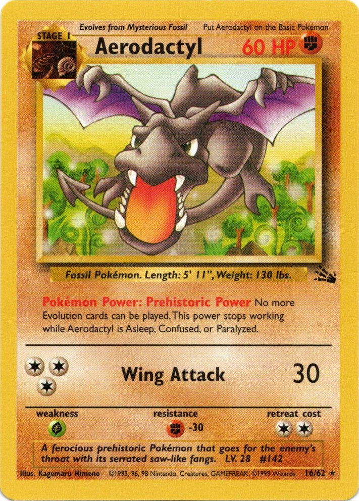 Aerodactyl (16/62) [Fossil Unlimited] | Good Games Cannington