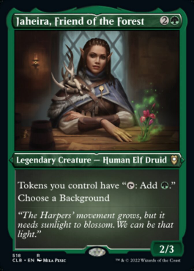 Jaheira, Friend of the Forest (Foil Etched) [Commander Legends: Battle for Baldur's Gate] | Good Games Cannington
