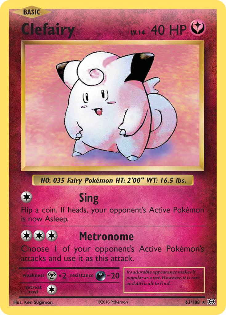 Clefairy (63/108) [XY: Evolutions] | Good Games Cannington