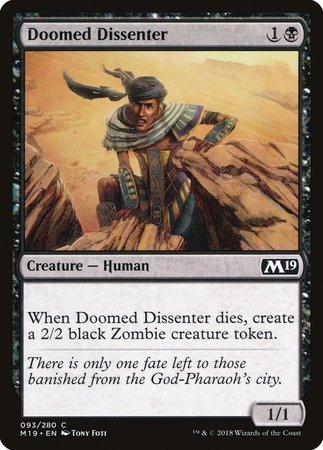 Doomed Dissenter [Core Set 2019] | Good Games Cannington