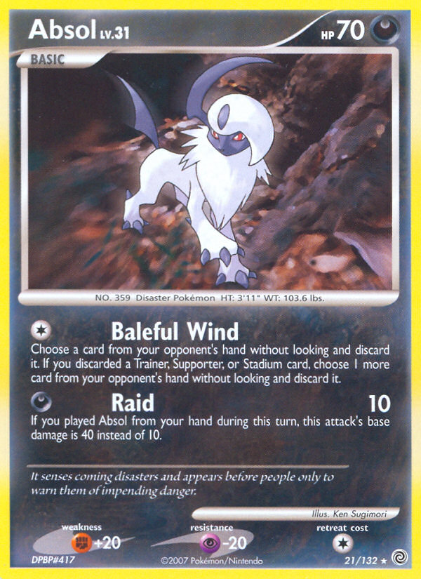 Absol (21/132) [Diamond & Pearl: Secret Wonders] | Good Games Cannington