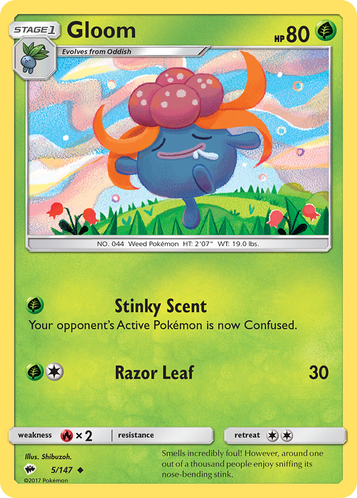 Gloom (5/147) [Sun & Moon: Burning Shadows] | Good Games Cannington