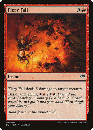 Fiery Fall [Duel Decks: Speed vs. Cunning] | Good Games Cannington