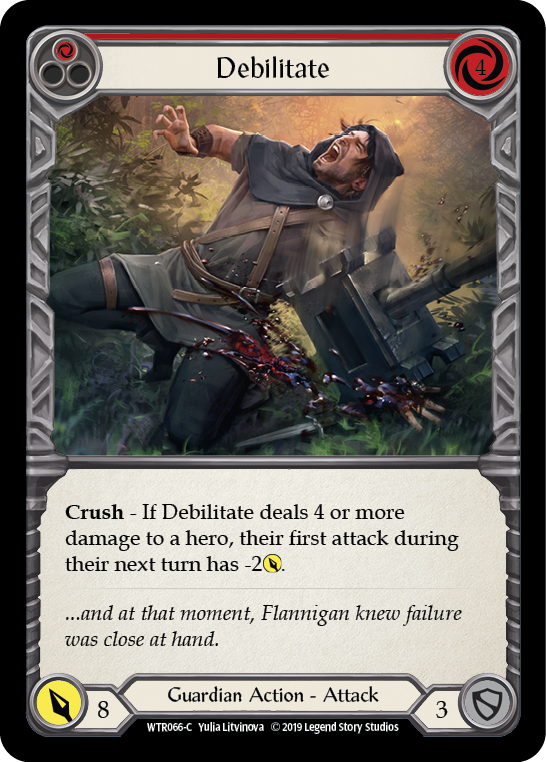 Debilitate (Red) [WTR066-C] Alpha Print Normal | Good Games Cannington