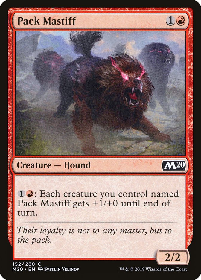 Pack Mastiff [Core Set 2020] | Good Games Cannington