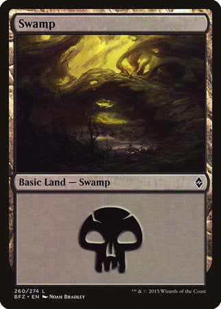 Swamp (260) [Battle for Zendikar] | Good Games Cannington