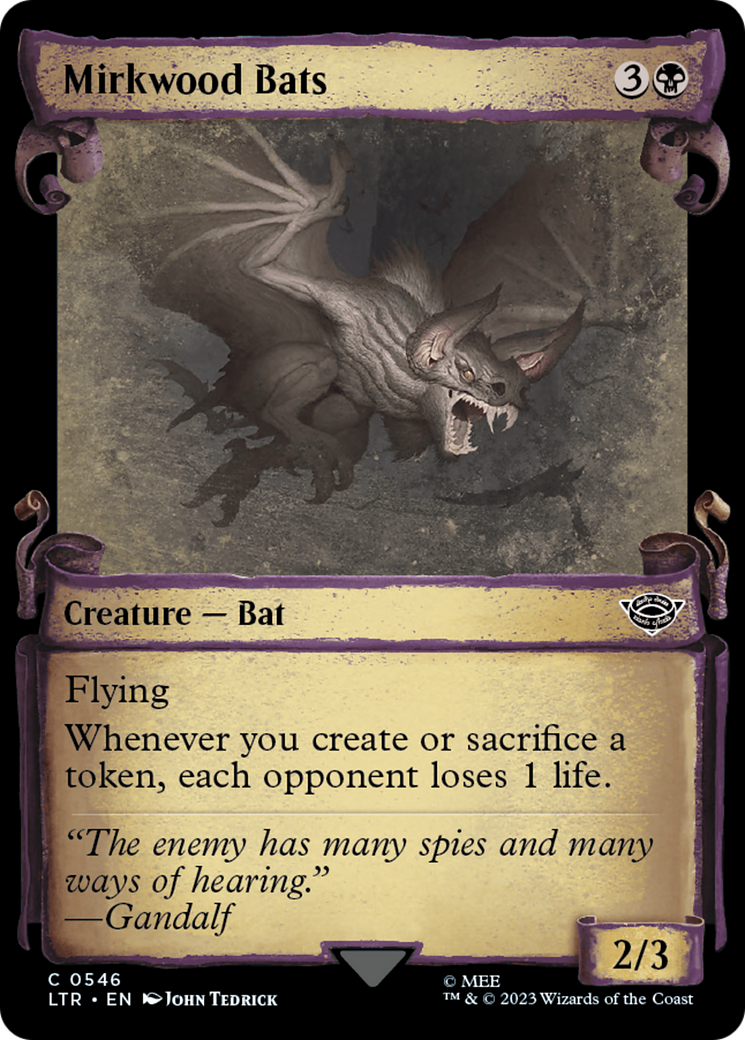Mirkwood Bats [The Lord of the Rings: Tales of Middle-Earth Showcase Scrolls] | Good Games Cannington