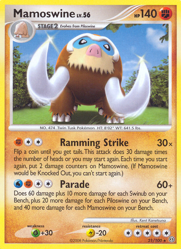 Mamoswine (21/100) [Diamond & Pearl: Stormfront] | Good Games Cannington