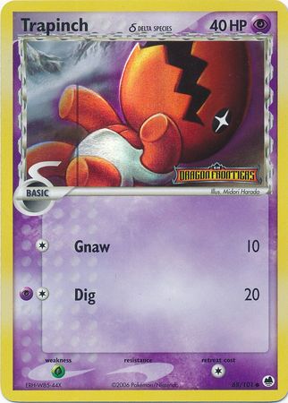 Trapinch (68/101) (Delta Species) (Stamped) [EX: Dragon Frontiers] | Good Games Cannington