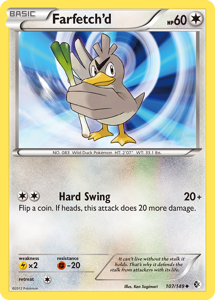 Farfetch'd (107/149) [Black & White: Boundaries Crossed] | Good Games Cannington
