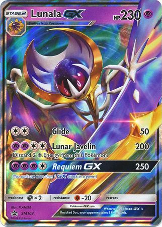 Lunala GX (SM103) (Jumbo Card) [Sun & Moon: Black Star Promos] | Good Games Cannington