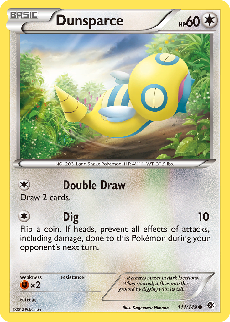 Dunsparce (111/149) [Black & White: Boundaries Crossed] | Good Games Cannington