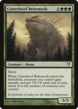 Craterhoof Behemoth [Avacyn Restored] | Good Games Cannington