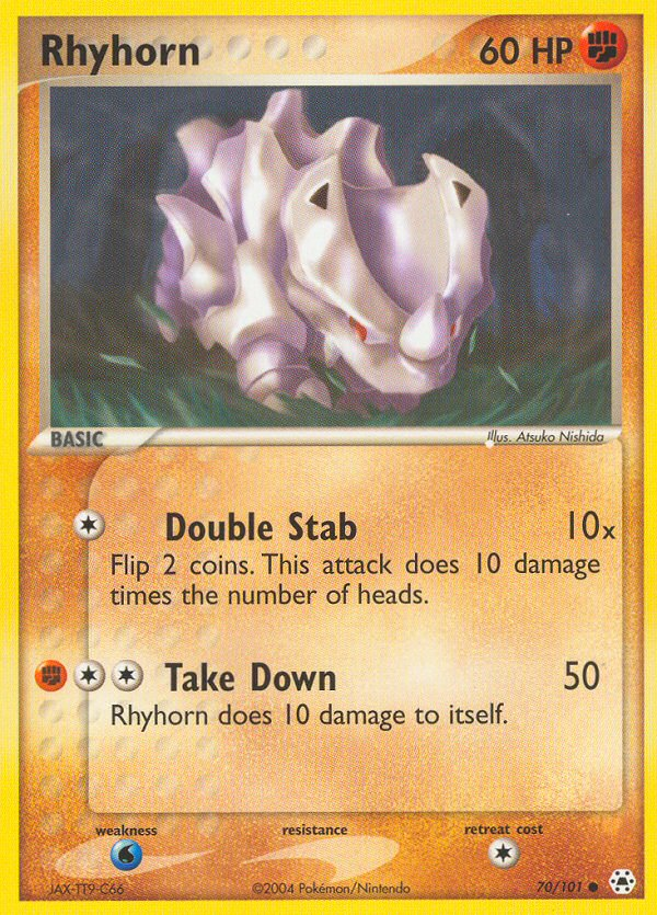 Rhyhorn (70/101) [EX: Hidden Legends] | Good Games Cannington