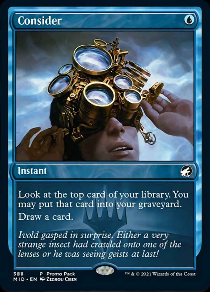 Consider (Promo Pack) [Innistrad: Midnight Hunt Promos] | Good Games Cannington