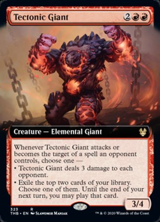 Tectonic Giant (Extended Art) [Theros Beyond Death] | Good Games Cannington