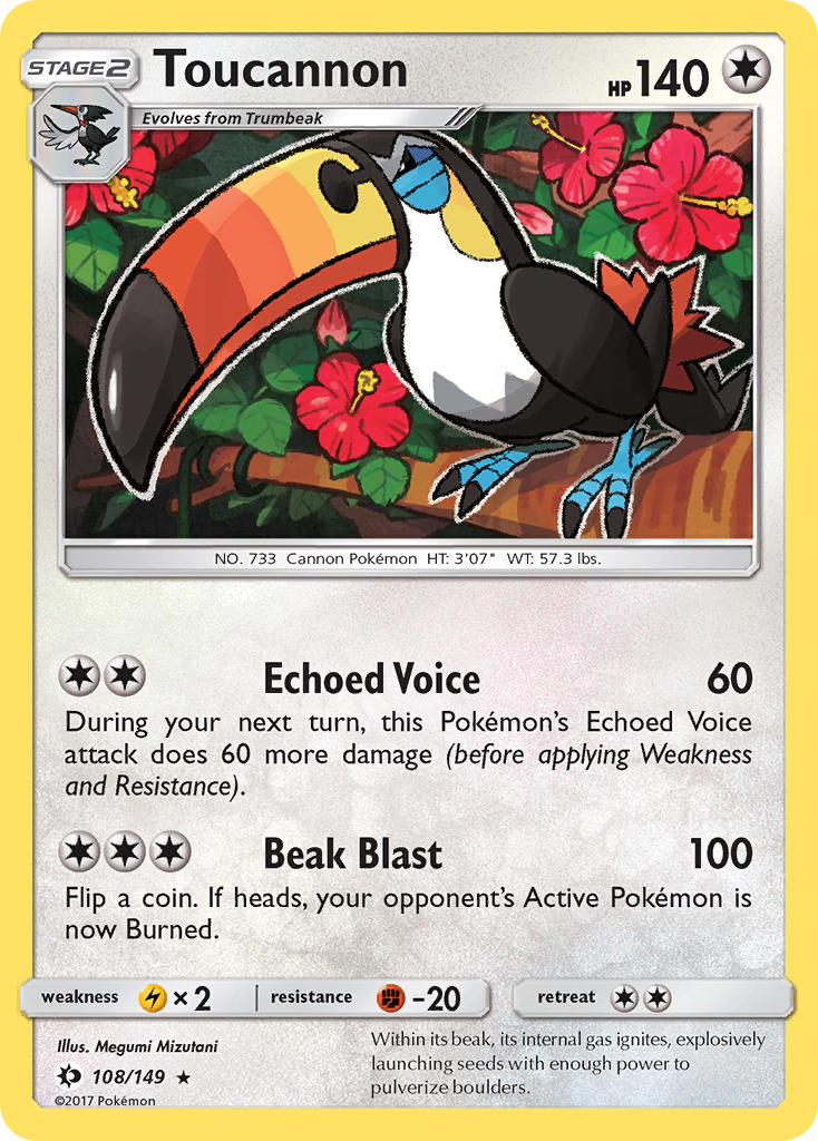 Toucannon (108/149) [Sun & Moon: Base Set] | Good Games Cannington