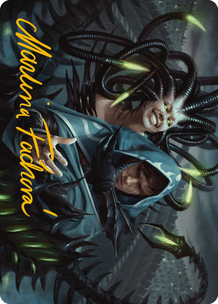 Phyrexian Arena Art Card (Gold-Stamped Signature) [Phyrexia: All Will Be One Art Series] | Good Games Cannington