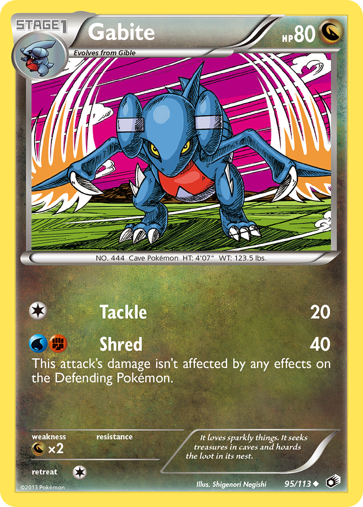 Gabite (95/113) [Black & White: Legendary Treasures] | Good Games Cannington