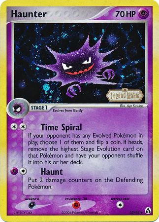 Haunter (35/92) (Stamped) [EX: Legend Maker] | Good Games Cannington