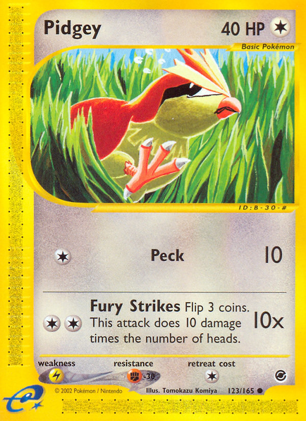 Pidgey (123/165) [Expedition: Base Set] | Good Games Cannington