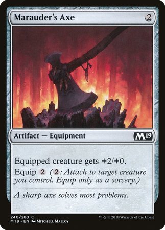 Marauder's Axe [Core Set 2019] | Good Games Cannington