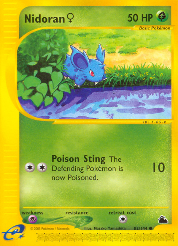 Nidoran (82/144) (Female) [Skyridge] | Good Games Cannington