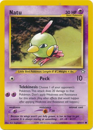 Natu (67/111) [Neo Genesis Unlimited] | Good Games Cannington