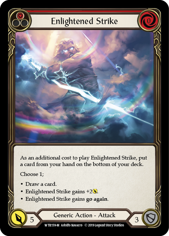 Enlightened Strike [WTR159-M] Alpha Print Rainbow Foil | Good Games Cannington