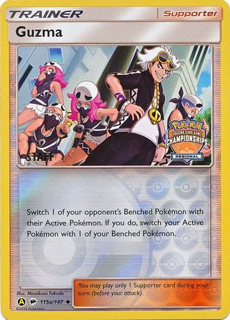 Guzma (115a/147) (Regional Championship Promo Staff) [Sun & Moon: Burning Shadows] | Good Games Cannington
