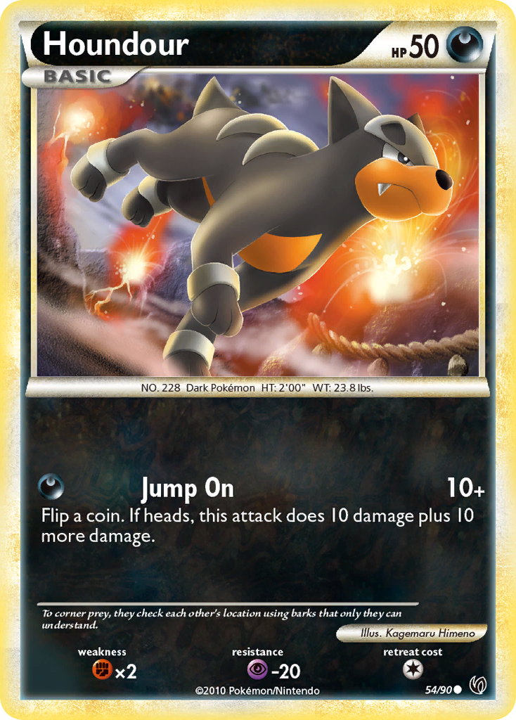 Houndour (54/90) [HeartGold & SoulSilver: Undaunted] | Good Games Cannington