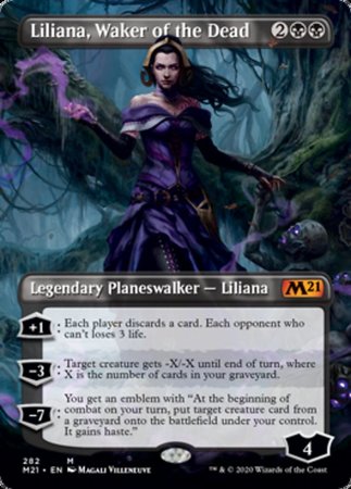 Liliana, Waker of the Dead (Borderless) [Core Set 2021] | Good Games Cannington