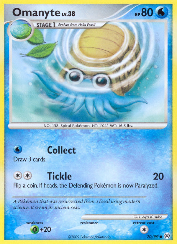 Omanyte (70/99) [Platinum: Arceus] | Good Games Cannington