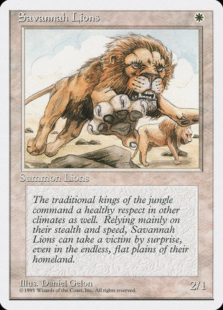 Savannah Lions [Fourth Edition] | Good Games Cannington