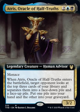 Atris, Oracle of Half-Truths (Extended Art) [Theros Beyond Death] | Good Games Cannington