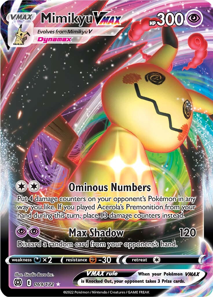 Mimikyu VMAX (069/172) [Sword & Shield: Brilliant Stars] | Good Games Cannington