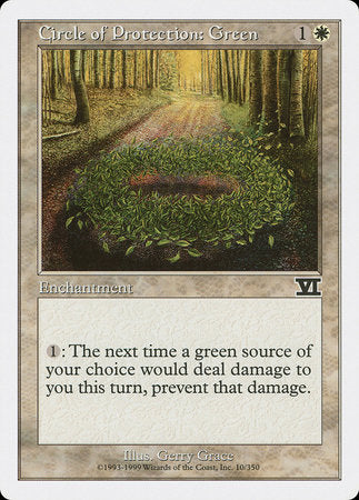 Circle of Protection: Green [Classic Sixth Edition] | Good Games Cannington