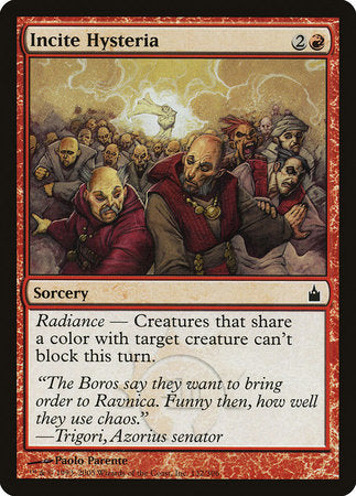 Incite Hysteria [Ravnica: City of Guilds] | Good Games Cannington