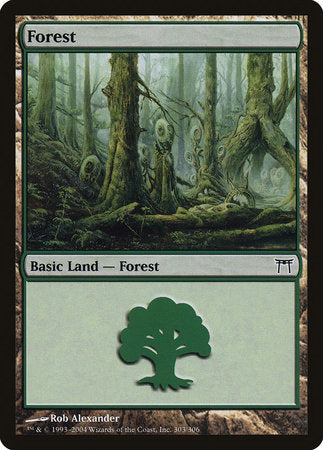 Forest (303) [Champions of Kamigawa] | Good Games Cannington