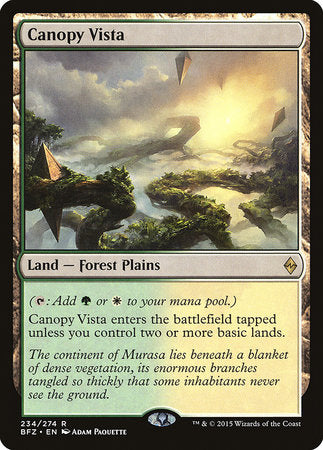 Canopy Vista [Battle for Zendikar] | Good Games Cannington