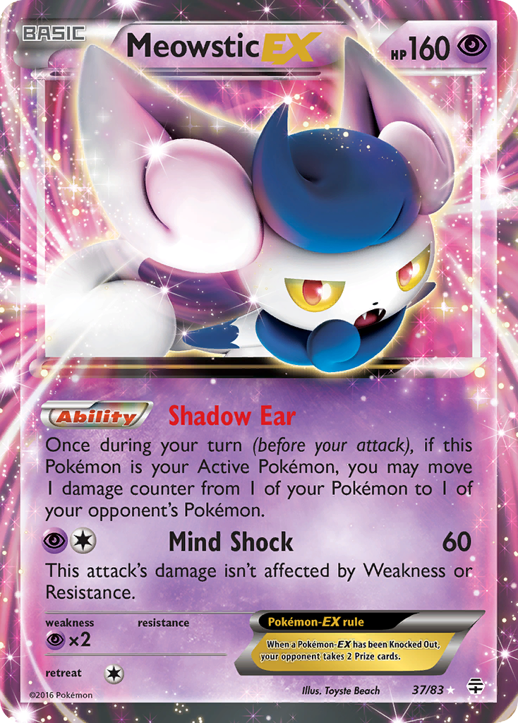 Meowstic EX (37/83) [XY: Generations] | Good Games Cannington