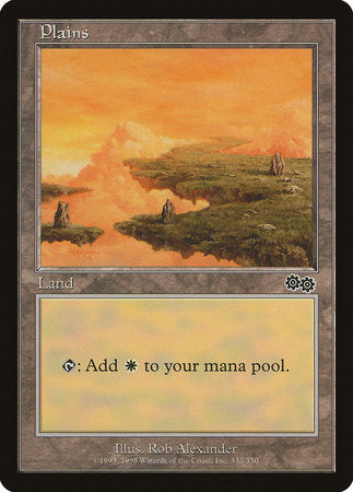 Plains (332) [Urza's Saga] | Good Games Cannington