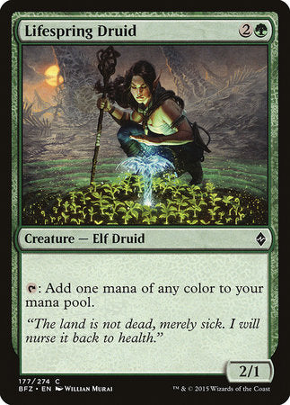 Lifespring Druid [Battle for Zendikar] | Good Games Cannington
