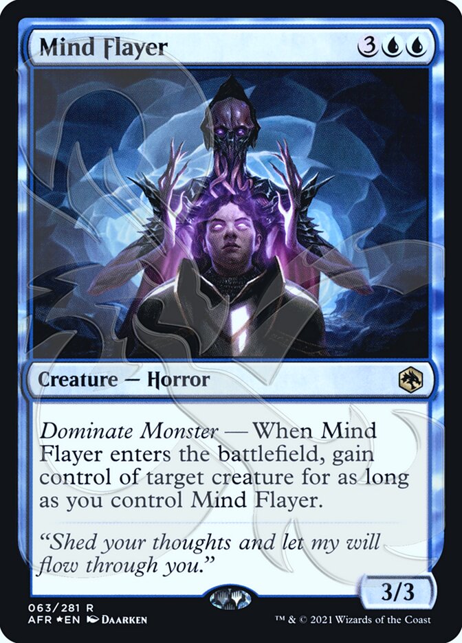 Mind Flayer (Ampersand Promo) [Dungeons & Dragons: Adventures in the Forgotten Realms Promos] | Good Games Cannington