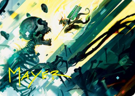 Repel the Vile Art Card (Gold-Stamped Signature) [Kamigawa: Neon Dynasty Art Series] | Good Games Cannington