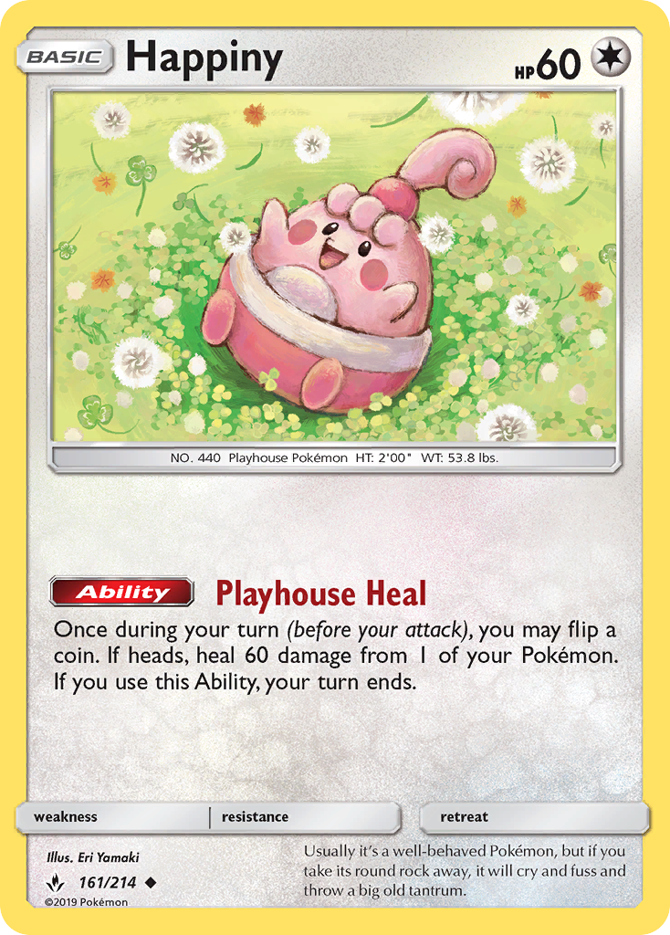Happiny (161/214) [Sun & Moon: Unbroken Bonds] | Good Games Cannington