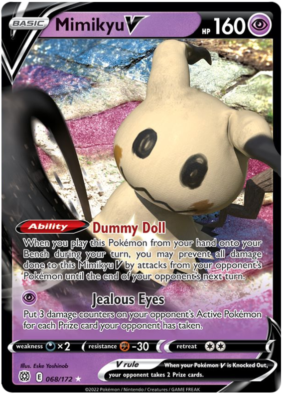 Mimikyu V (068/172) [Sword & Shield: Brilliant Stars] | Good Games Cannington